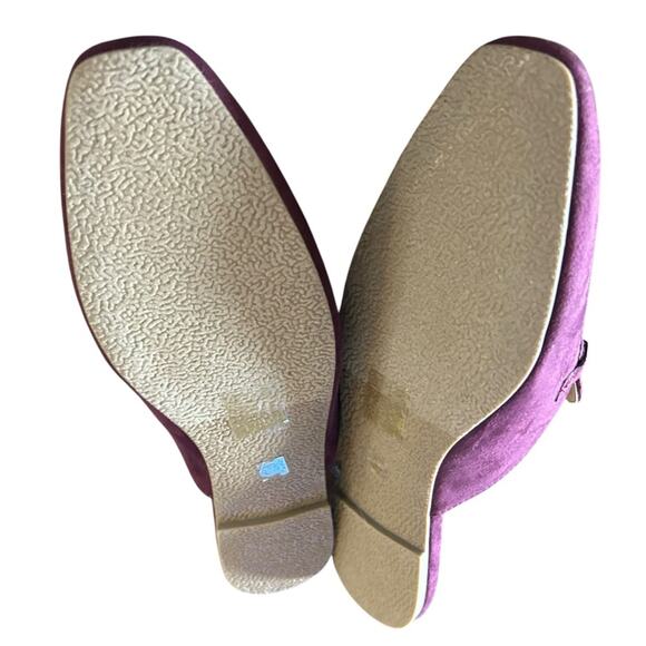 Journee Collection Ameena Slip On Mule Classic Horsebit Detail  Purple NEW 8.5 - Picture 9 of 10